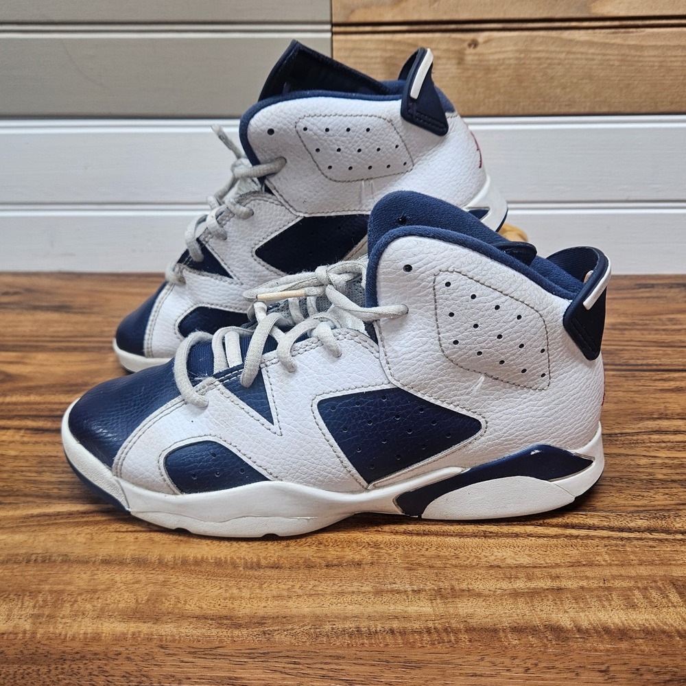 Jordan 6-17-23 Midnight Navy White Kids Basketball Shoes DV3605-164 Size 3Y